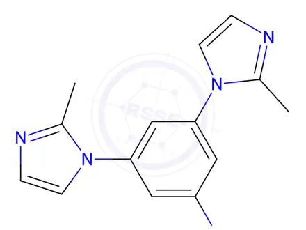 Chemical structure of 1,3,5-tris(2-methyl-1H-imidazol-1-yl)benzene