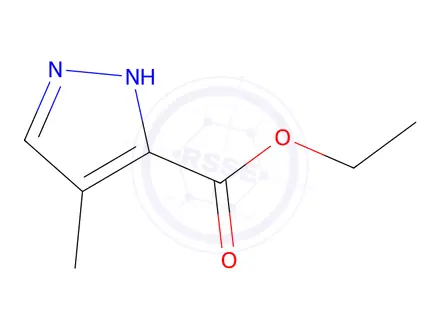 Chemical structure of Ethyl 4-methyl-1h-pyrazole-5-carboxylate