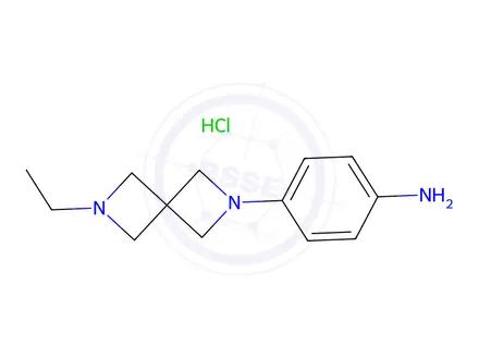 Chemical structure of 4-(6-Ethyl-2,6-diazaspiro[3.3]Heptan-2-yl)aniline hydrochloride