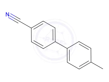 Chemical structure of 4-Cyano-4'-methylbiphenyl
