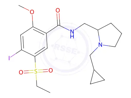 Chemical structure of iodosulpride