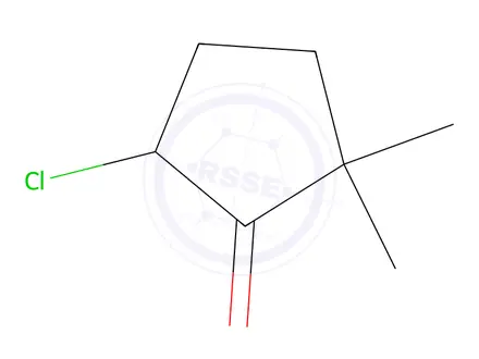 Chemical structure of 5-chloro-2,2-dimethylcyclopentan-1-one
