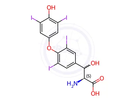 Chemical structure of β-Hydroxy Thyroxine