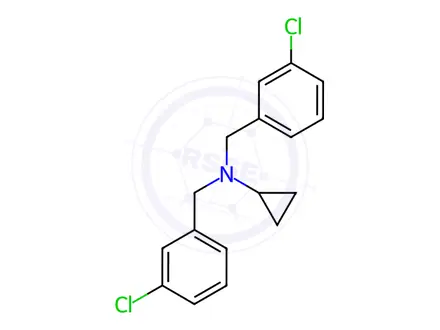 Chemical structure of Bis-(3-chloro-benzyl)-cyclopropyl-aMine
