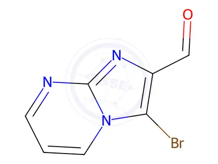 Chemical structure of 3-Bromoimidazo[1,2-a]pyrimidine-2-carbaldehyde