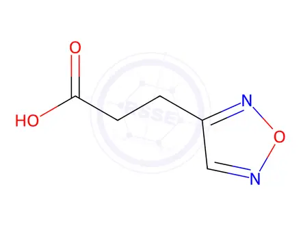 Chemical structure of 3-(1,2,5-Oxadiazol-3-yl)propanoic acid