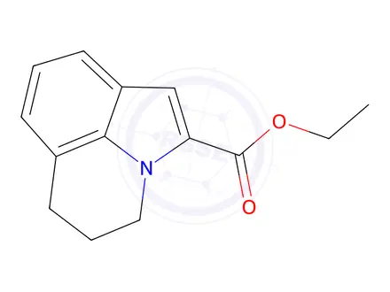 Chemical structure of Ethyl 5,6-dihydro-4H-pyrrolo[3,2,1-ij]quinoline-2-carboxylate
