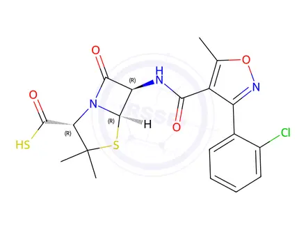 Chemical structure of Oxacillin Impurity 24