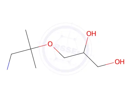 Chemical structure of 1,2-Propanediol, 3-(2-amino-1,1-dimethylethoxy)-