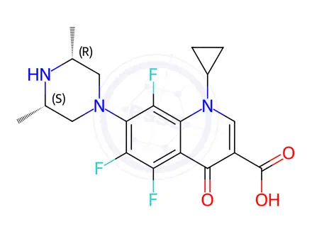 Chemical structure of Orbifloxacin