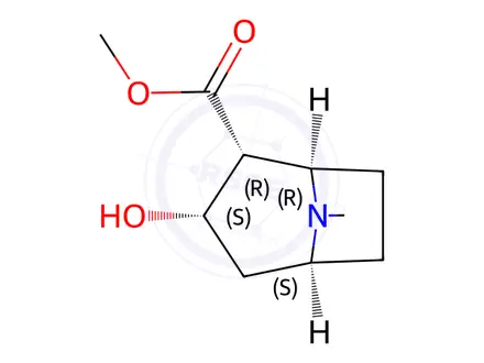 Chemical structure of ECGONINE METHYL ESTER