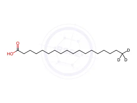 Chemical structure of Stearic Acid-D3