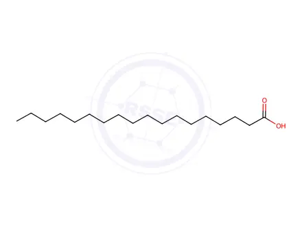 Chemical structure of Stearic acid