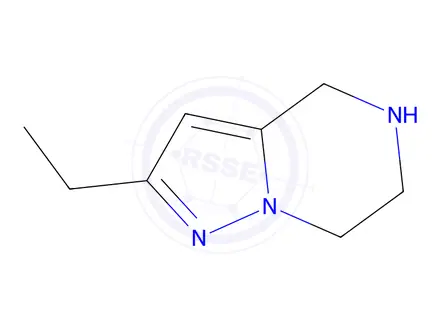 Chemical structure of 2-ethyl-4,5,6,7-tetrahydropyrazolo[1,5-a]pyrazine