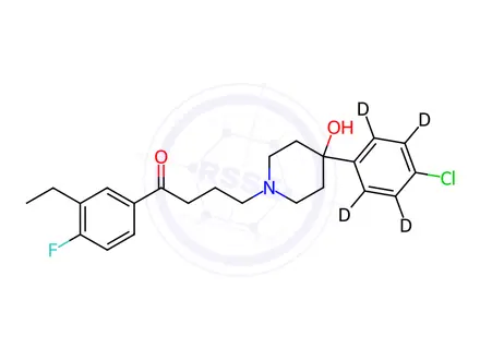 Chemical structure of 3-Ethyl Haloperidol-d4