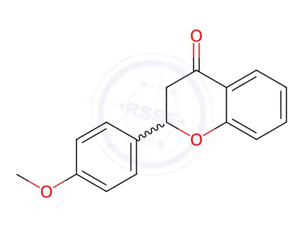 Chemical structure of 4'-Methoxyflavanone