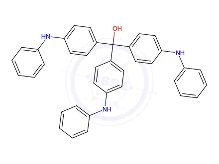 Chemical structure of 4,4',4''-trianilinotrityl alcohol