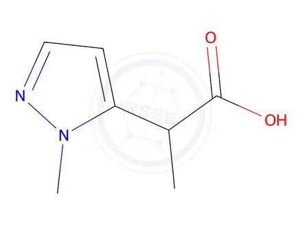 Chemical structure of 2-(1-Methyl-1h-pyrazol-5-yl)propanoic acid