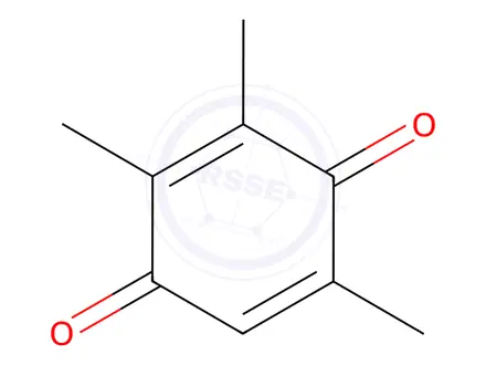 Chemical structure of 2,3,5-trimethylcyclohexa-2,5-diene-1,4-dione