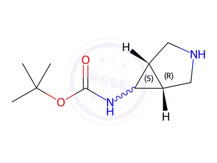 Chemical structure of tert-Butyl N-[(1S,5R)-3-azabicyclo[3.1.0]hexan-6-yl]carbamate