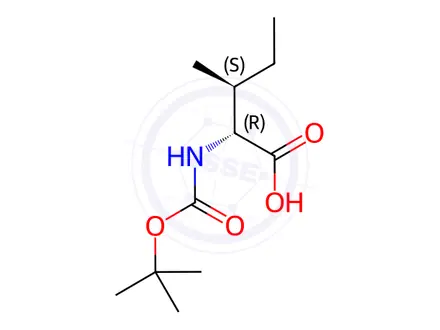 Chemical structure of Boc-D-allo-Isoleucine