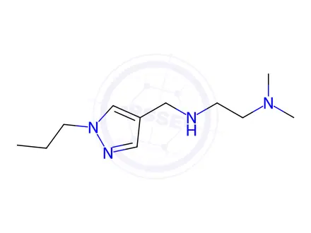 Chemical structure of N,N-dimethyl-N'-[(1-propyl-1H-pyrazol-4-yl)methyl]ethane-1,2-diamine