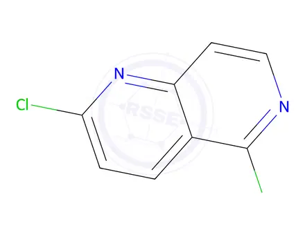 Chemical structure of 1,6-NAPHTHYRIDINE, 2,5-DICHLORO-