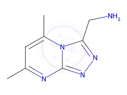 Chemical structure of (5,7-Dimethyl-[1,2,4]triazolo[4,3-a]pyrimidin-3-yl)methanamine