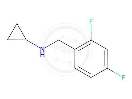 Chemical structure of N-[(2,4-difluorophenyl)methyl]cyclopropanamine