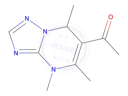Chemical structure of 1-{4,5,7-trimethyl-4H,7H-[1,2,4]triazolo[1,5-a]pyrimidin-6-yl}ethan-1-one