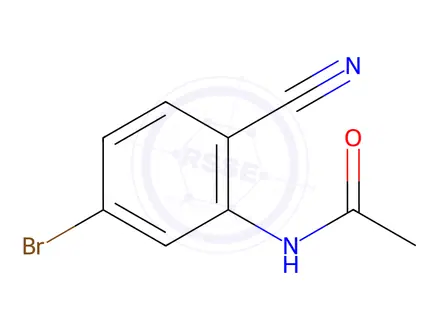 Chemical structure of Acetamide, N-(5-bromo-2-cyanophenyl)-