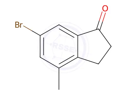 Chemical structure of 6-Bromo-4-methyl-indan-1-one