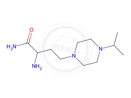 Chemical structure of 2-Amino-4-(4-isopropylpiperazin-1-yl)butanamide