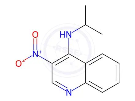 Chemical structure of N-Isopropyl-3-nitroquinolin-4-amine