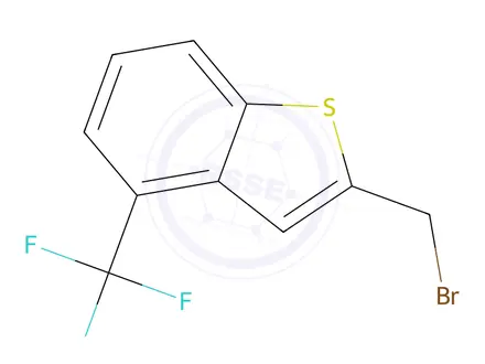 Chemical structure of 2-(Bromomethyl)-4-(trifluoromethyl)benzo[b]thiophene