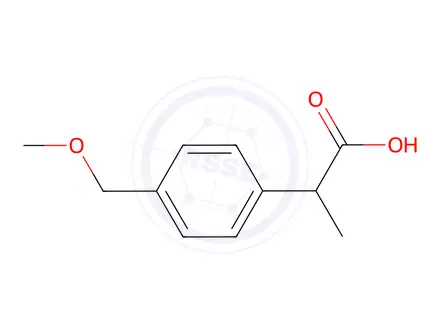 Chemical structure of 2-(4-Methoxymethyl-phenyl)-propionic acid