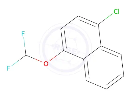 Chemical structure of 1-Chloro-4-(difluoromethoxy)naphthalene