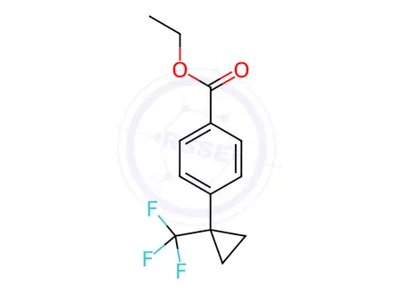 Chemical structure of Ethyl 4-(1-Trifluoromethyl-cyclopropyl)-benzoate