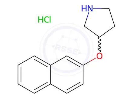 Chemical structure of 2-Naphthyl 3-Pyrrolidinyl Ether Hydrochloride