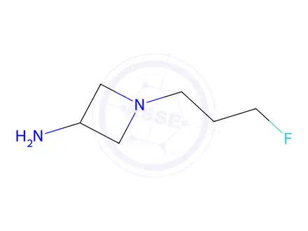 Chemical structure of 1-(3-fluoropropyl)azetidin-3-amine