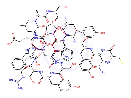 Chemical structure of COLLAGEN TYPE IV ALPHA3 CHAIN (185-203)