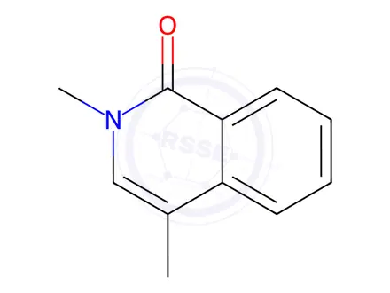 Chemical structure of 1(2H)-Isoquinolinone,2,4-dimethyl-(9CI)