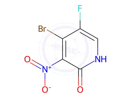 Chemical structure of 4-Bromo-5-fluoro-3-nitropyridin-2-ol