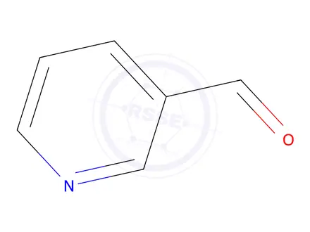 Chemical structure of Pyridine-3-Aldehyde
