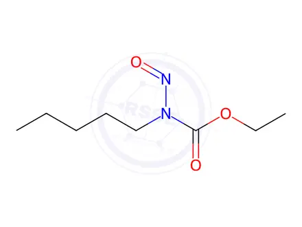 Chemical structure of N-Amyl-N-nitrosourethane