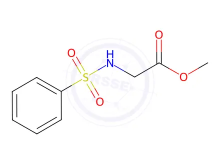 Chemical structure of N-(Phenylsulfonyl)glycine Methyl Ester