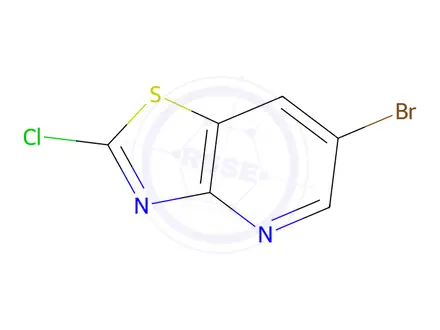 Chemical structure of 6-Bromo-2-chlorothiazolo[4,5-b]pyridine