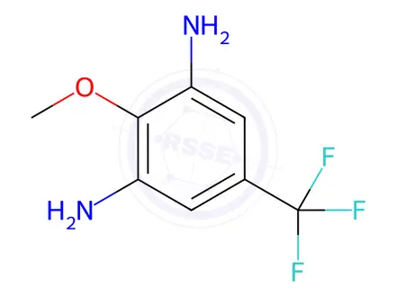 Chemical structure of 2-Methoxy-5-(trifluoromethyl)benzene-1,3-diamine