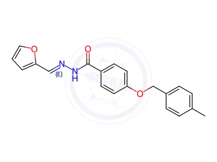 Chemical structure of N'-(Furan-2-ylmethylene)-4-((4-methylbenzyl)oxy)benzohydrazide