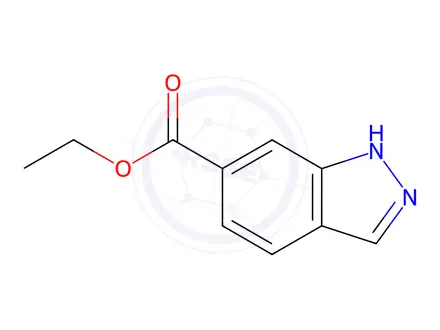 Chemical structure of Ethyl 1h-indazole-6-carboxylate